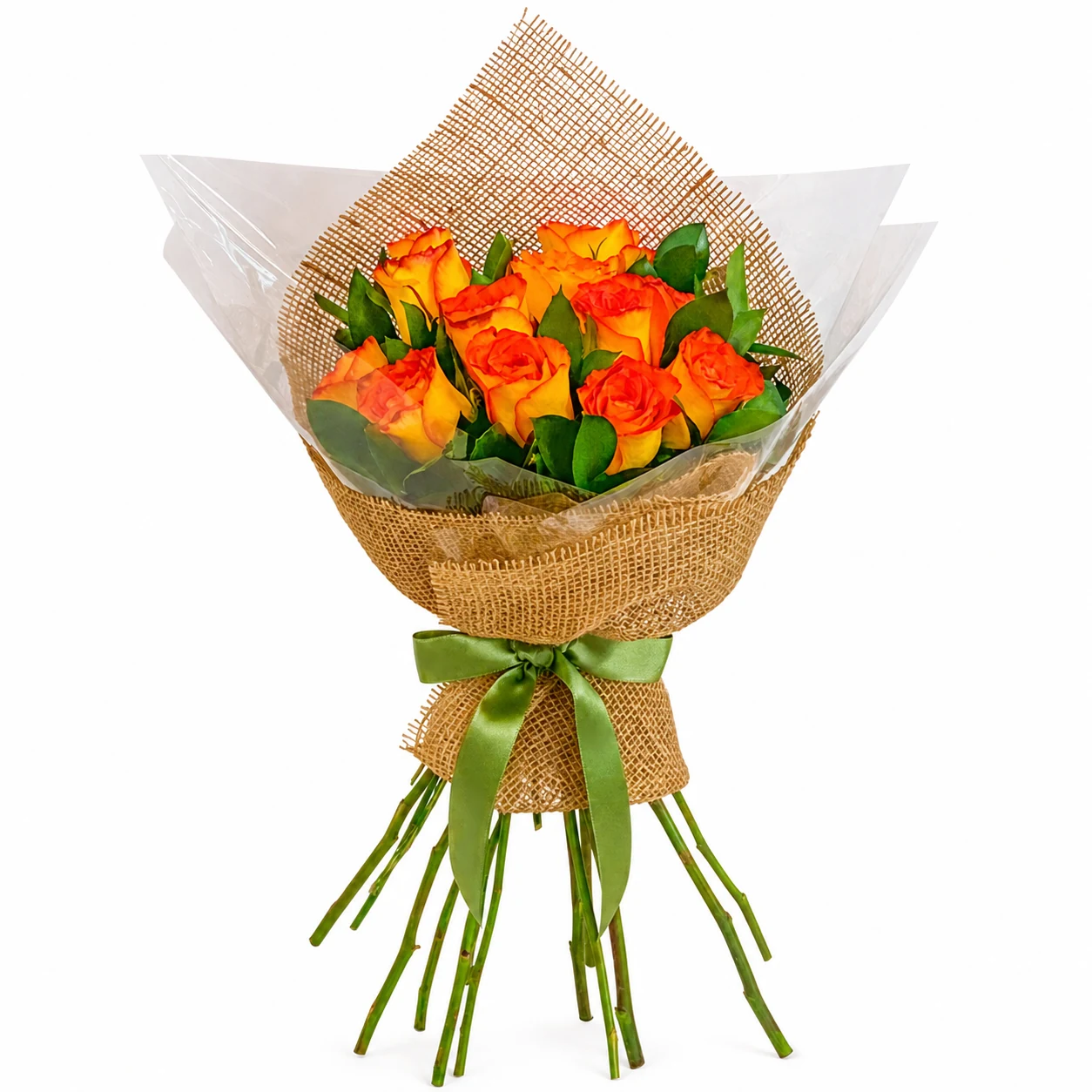Buquê Paris de Rosas Colombianas Laranja