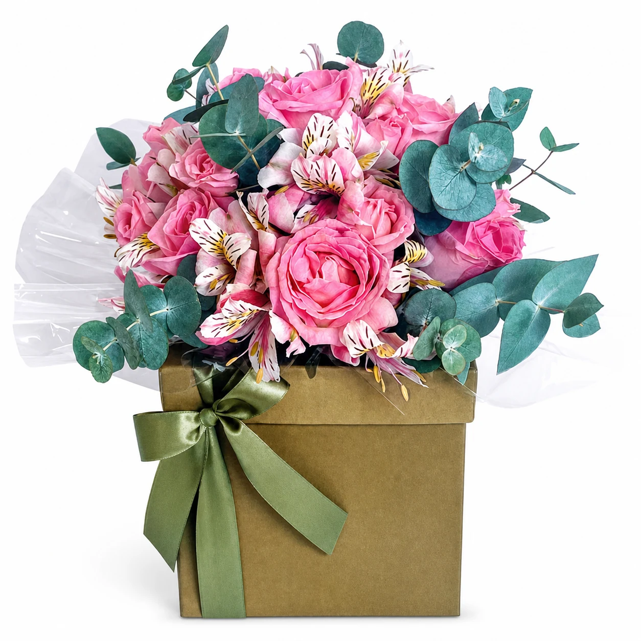 CAIXA LUX FLORES COR DE ROSA