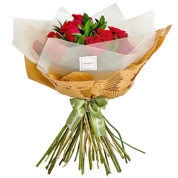 Buquê Tradicional 18 Rosas Colombianas Vermelhas