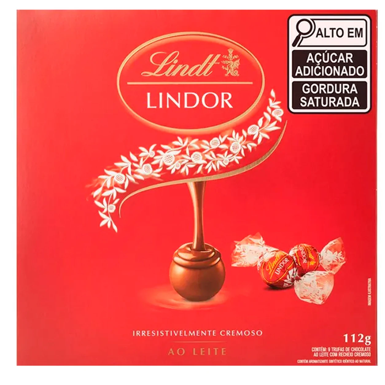 Caixa Chocolates Lindt Lindor 112gr | Flowerland, floricultura com entrega no Rio de Janeiro