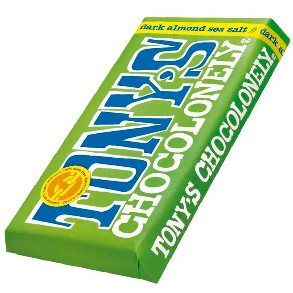 Chocolate Holandês Tony's Amargo Amêndoas com Sal Marinho 180g
