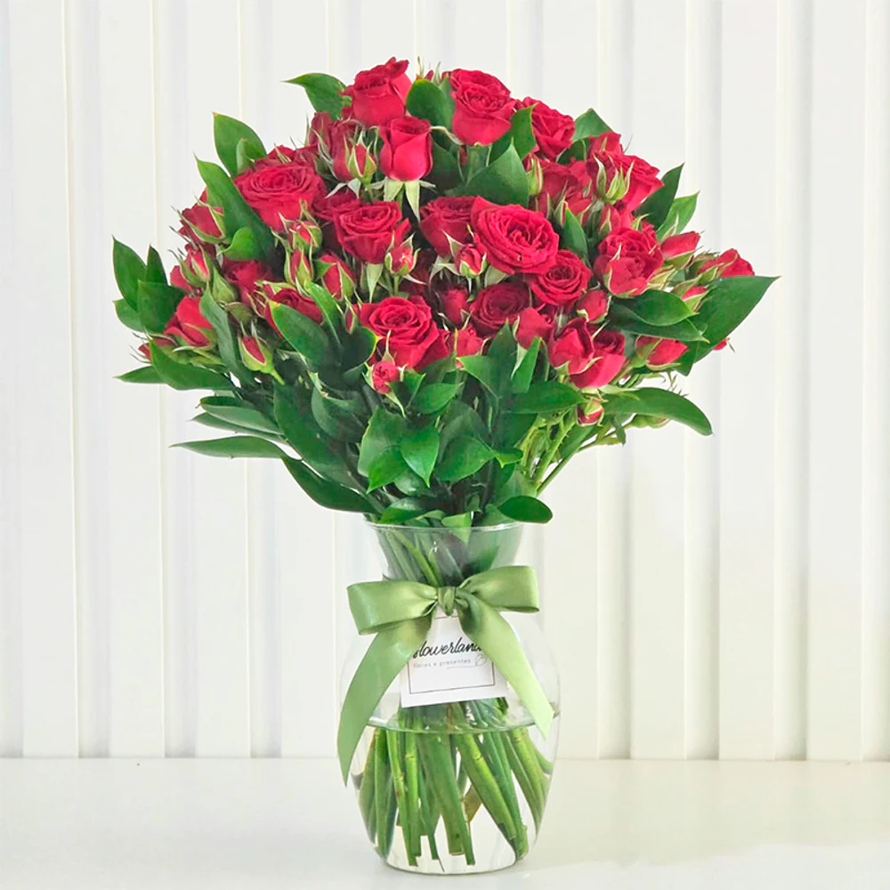 DELICADA PAIXÃO (Mini Rosas vermelhas)