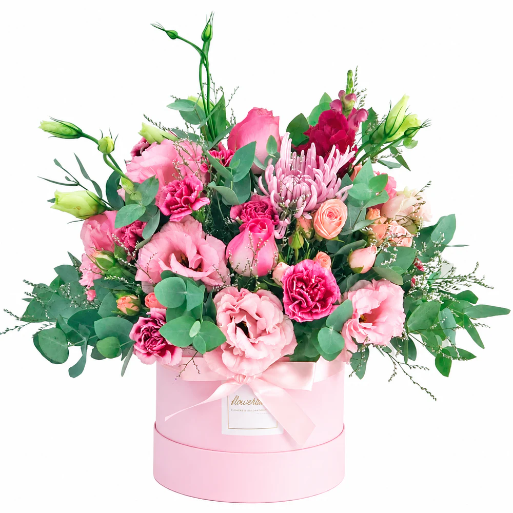 Flower Box Valentina (média) | Flowerland, floricultura com entrega no Rio de Janeiro
