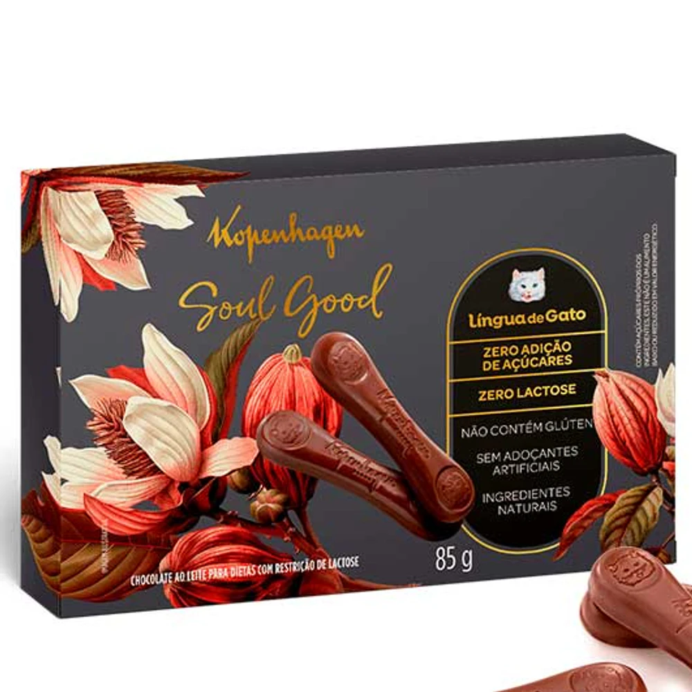 Língua De Gato Soul Good 85G - Zero Açúcar
