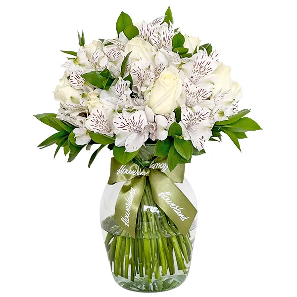 VASO DE FLORES BRANCAS